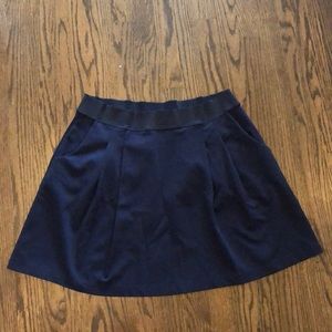 GAP navy blue A-line full skirt with pockets!